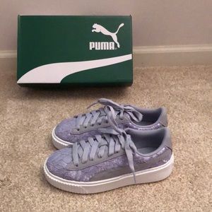 Puma Basket Lace Platform Sneaker. 6.5. New!